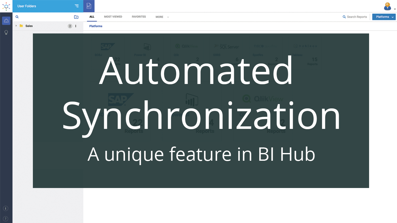 Automated Synchronization – A Unique Feature in BI Hub