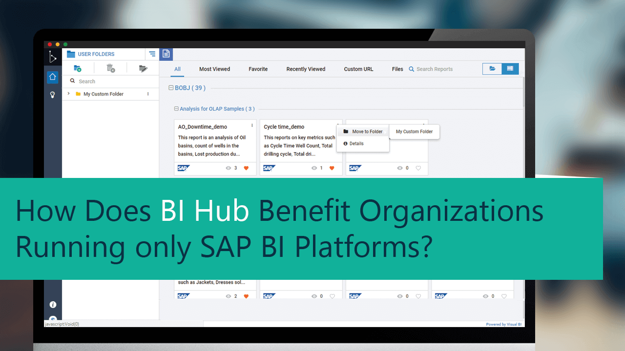 How does BI Hub Benefit Organizations Running only SAP BI Platforms?